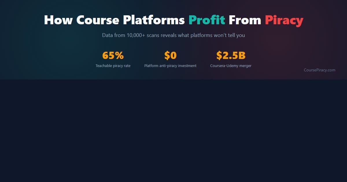 How Course Platforms Profit From Piracy [2026]