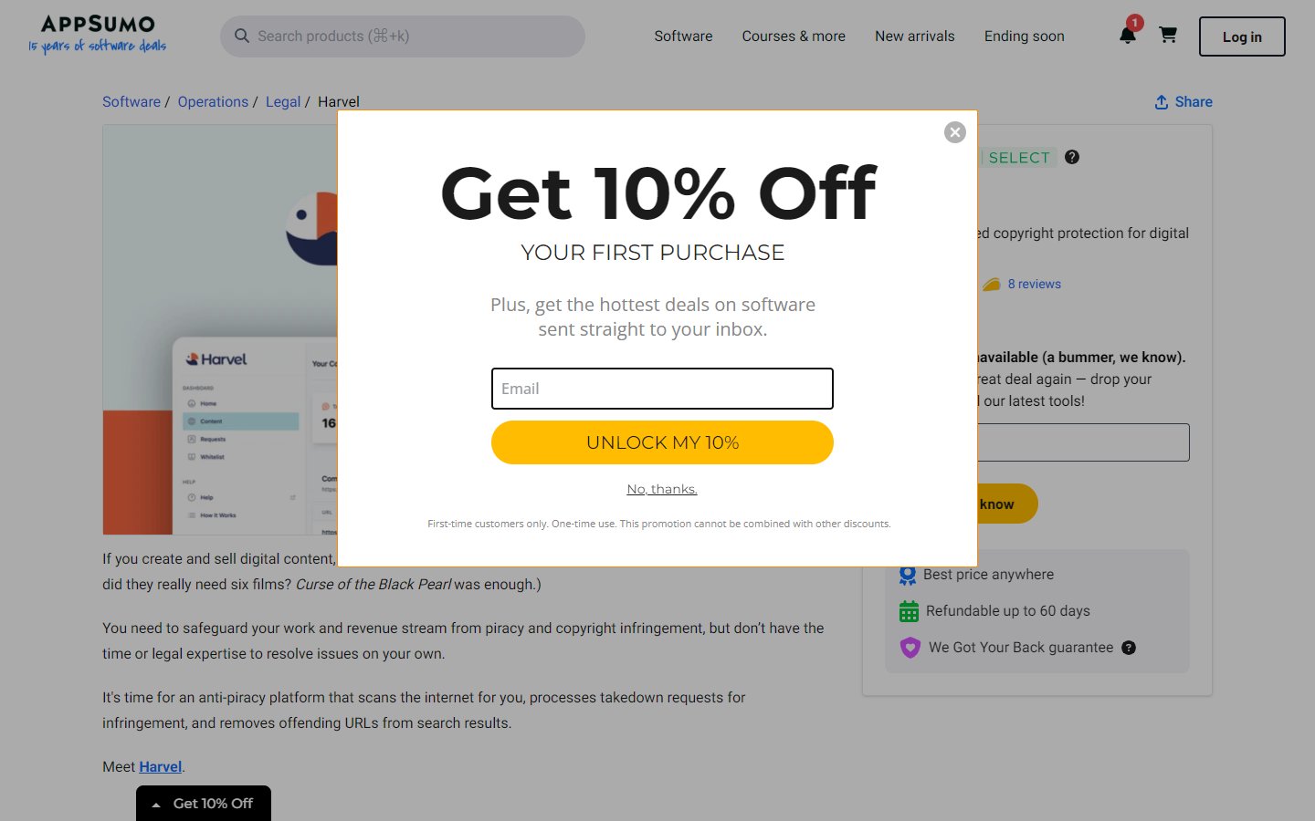 Harvel AppSumo reviews — 4.7/5 rating from users