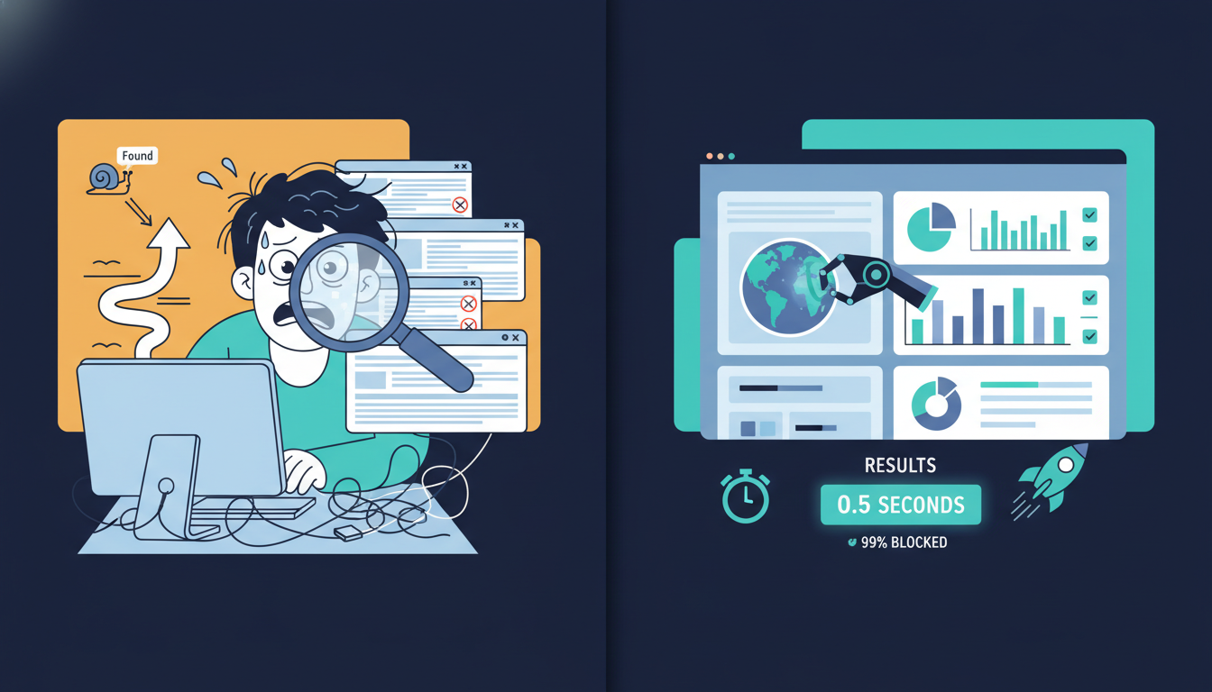 Manual vs automated piracy detection comparison for Thinkific courses